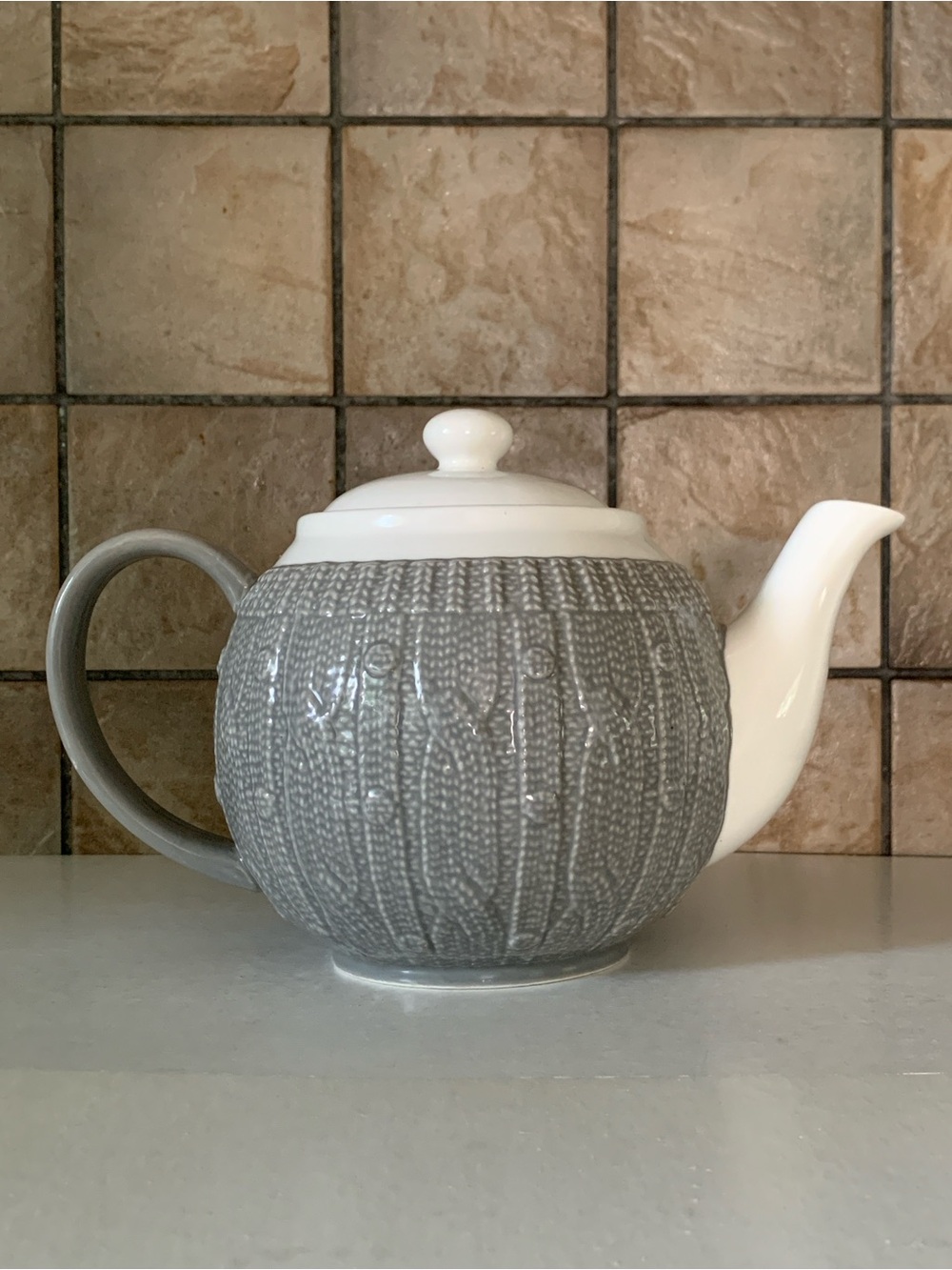PC Teapot Cable Knit Sweater Design